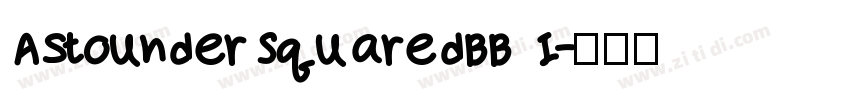 AstounderSquaredBB I字体转换